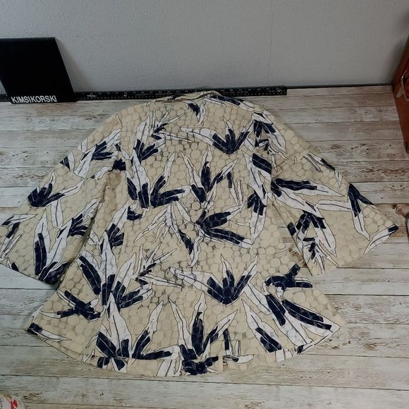 Kellee Blazer Jacket Wire Adjustable Collar Cruisewear Vibe Tropical Small - Picture 8 of 9